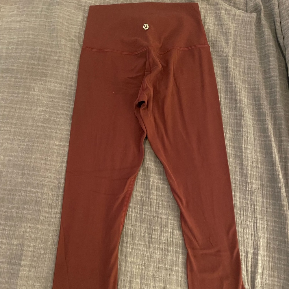 lululemon leggings size 4 color burgundy